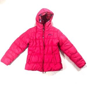 🆕Weatherproof Girls Pink Puffer Coat Reversible